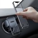 Автомобільний тримач Baseus Easy Control Clamp Car Mount Holder (Applicable to Round Air Outlet) Black SUYK000201