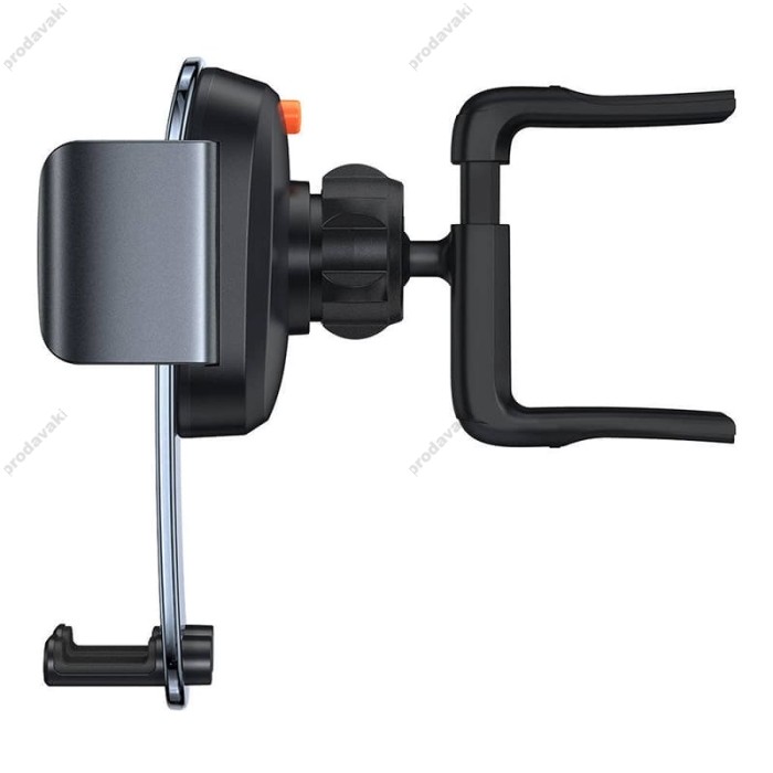 Автомобільний тримач Baseus Easy Control Clamp Car Mount Holder (Applicable to Round Air Outlet) Black SUYK000201