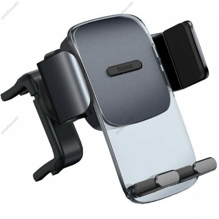 Автомобільний тримач Baseus Easy Control Clamp Car Mount Holder (Applicable to Round Air Outlet) Black SUYK000201
