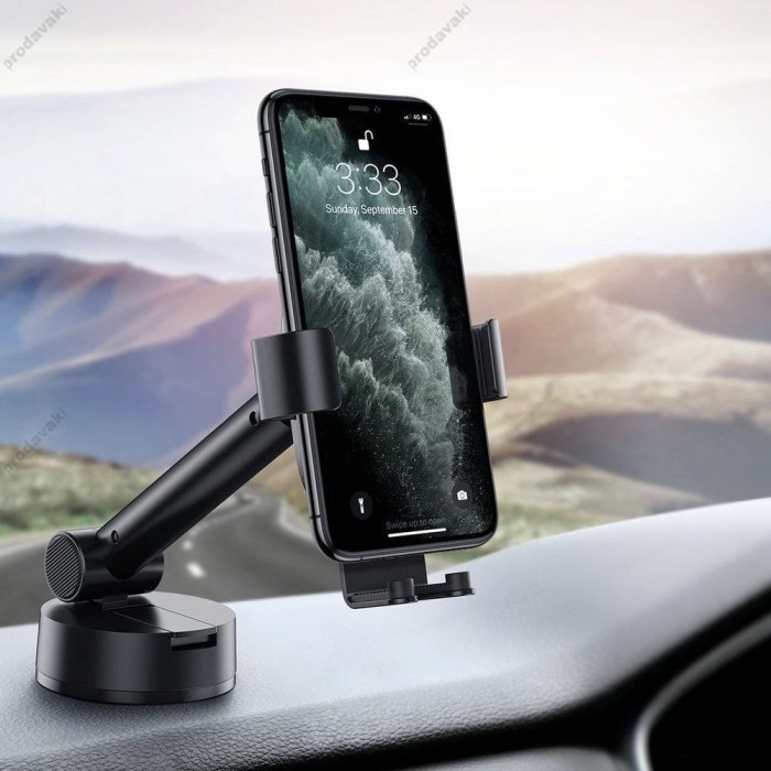 Автомобільний тримач Baseus Simplism gravity car mount holder with suction base Black SUYL-JY01
