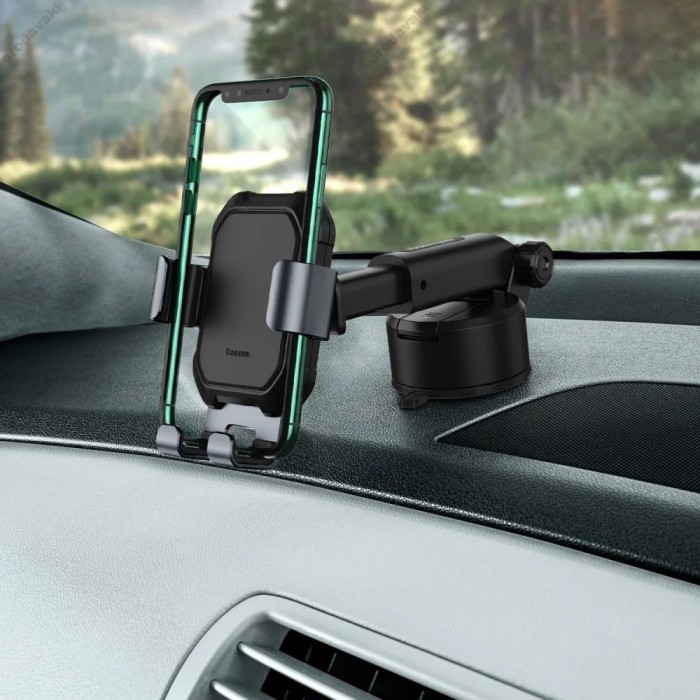 Автомобільний тримач Baseus Tank gravity car mount holder with suction base Black SUYL-TK01