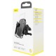 Автомобільний тримач із бездротовою зарядкою Baseus Rock-Solid Electric Holder Wireless Charger Black WXHW01-01