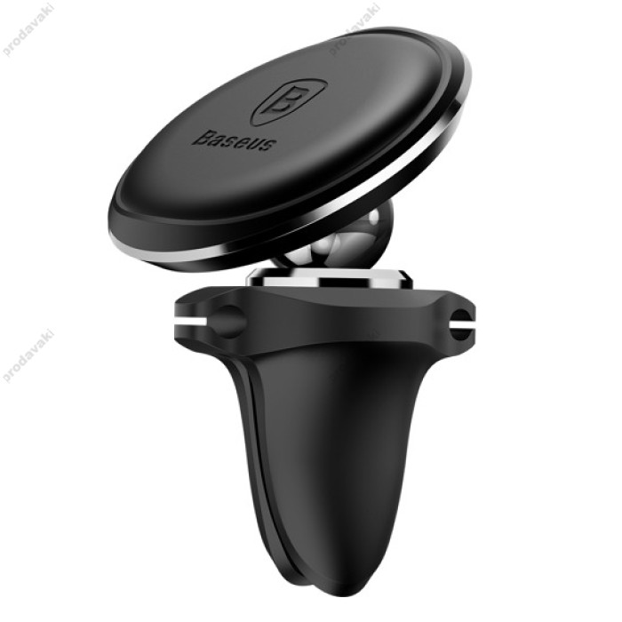 Автомобільний тримач Baseus Magnetic Air Vent Car Mount Holder Black SUGX-A01 (C40141201113-00)