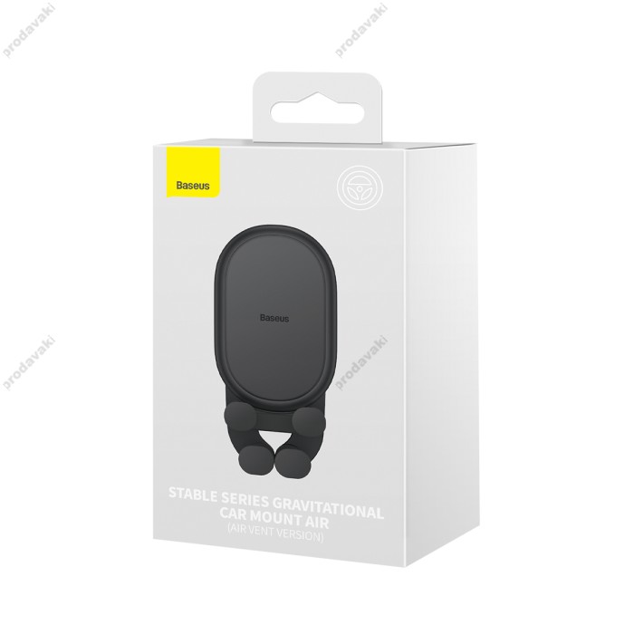 Автомобільний тримач Baseus Stable Gravitational Car Mount AIR (Air Outlet Version) Black SUWX020001