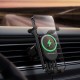 Автомобільний тримач із бездротовою зарядкою Baseus Stable Gravitational Wireless Charging Car Mount Pro 15W (Air Outlet Version) Black SUWX030001