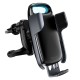 Автомобільний тримач із бездротовою зарядкою Baseus Milky Way Electric Bracket Wireless Charger 15W Black WXHW02-01
