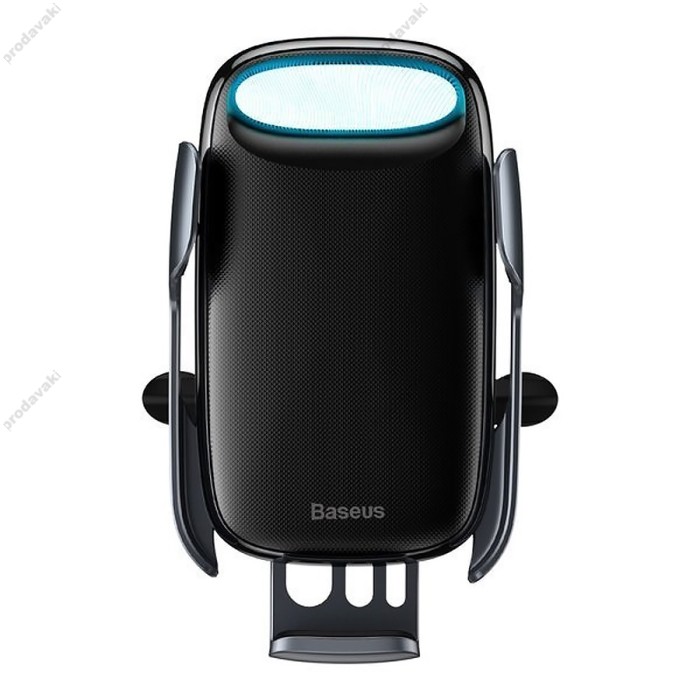 Автомобільний тримач із бездротовою зарядкою Baseus Milky Way Electric Bracket Wireless Charger 15W Black WXHW02-01