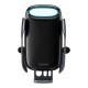 Автомобільний тримач із бездротовою зарядкою Baseus Milky Way Electric Bracket Wireless Charger 15W Black WXHW02-01
