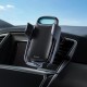 Автомобільний тримач із бездротовою зарядкою Baseus Milky Way Electric Bracket Wireless Charger 15W Black WXHW02-01