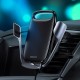 Автомобільний тримач із бездротовою зарядкою Baseus Milky Way Electric Bracket Wireless Charger 15W Black WXHW02-01