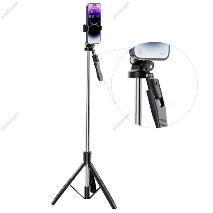 Монопод-трипод XO SS15 Balance Steady Shot Selfie Stick 1.8m Black