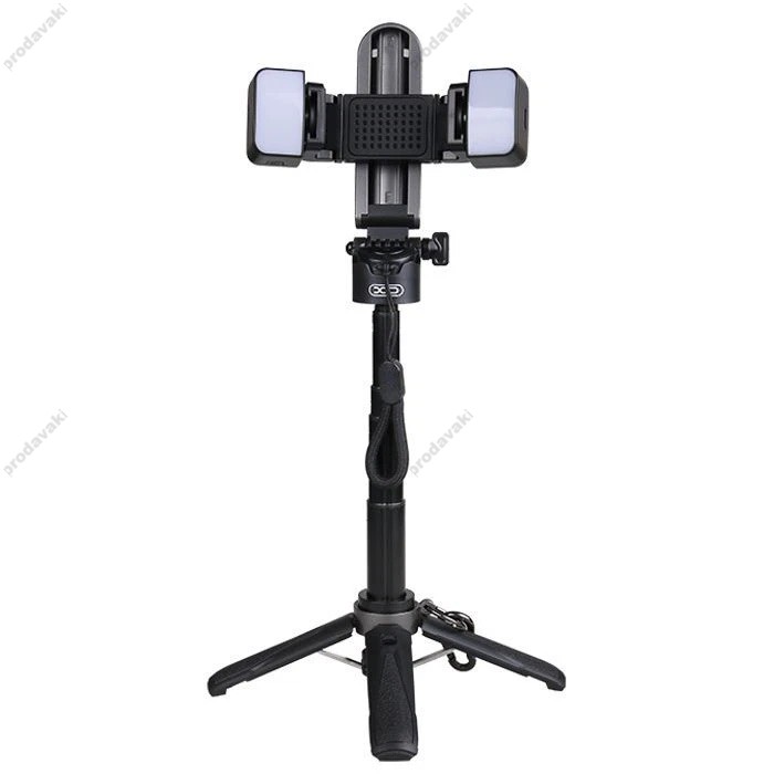 Монопод-трипод XO SS21 4-in-1 Multi-function Mini Bluetooth Selfie Stick 0.41m Black