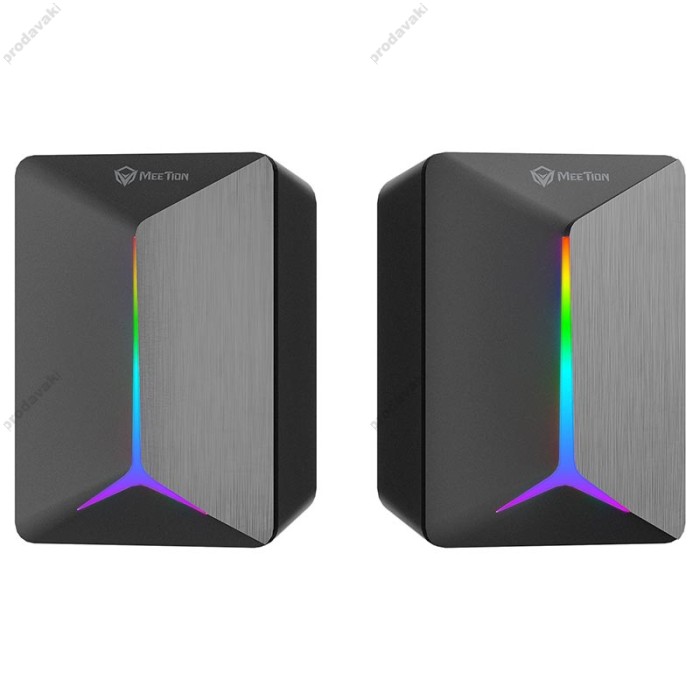 Комп'ютерна колонка Meetion MT-SP2011 Wired Meetion Speaker RGB 6W Black