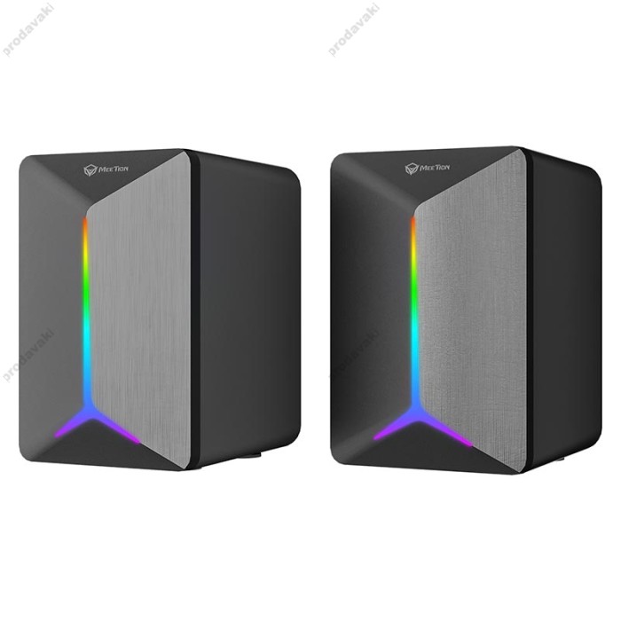 Комп'ютерна колонка Meetion MT-SP2011 Wired Meetion Speaker RGB 6W Black