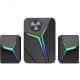 Комп'ютерна колонка Meetion MT-SP2111 Wired+Bluetooth Meetion Speaker RGB 11W Black