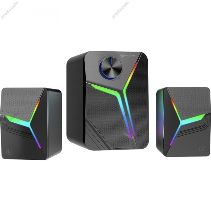Комп'ютерна колонка Meetion MT-SP2111 Wired+Bluetooth Meetion Speaker RGB 11W Black