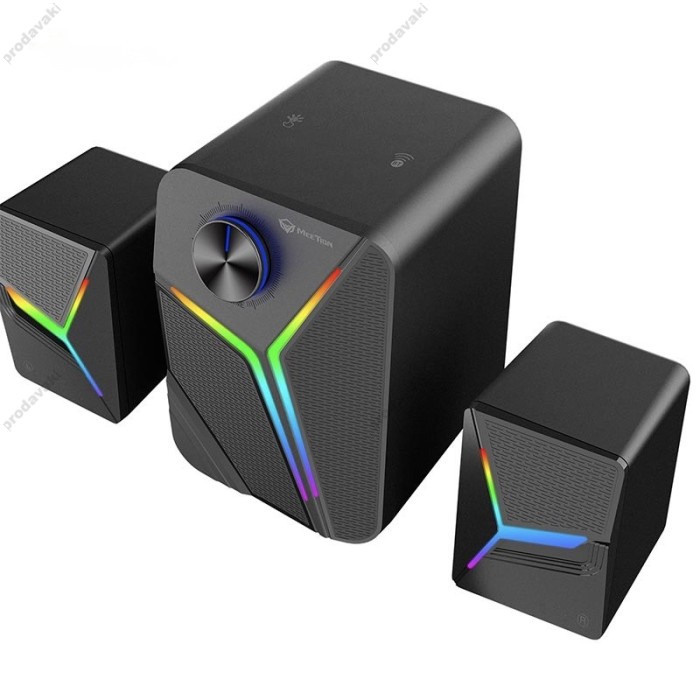 Комп'ютерна колонка Meetion MT-SP2111 Wired+Bluetooth Meetion Speaker RGB 11W Black