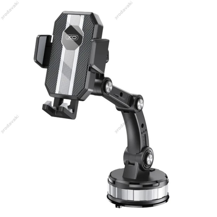 Автомобільний тримач XO C146 Suction Cup Rotating Cell Phone Holder Black