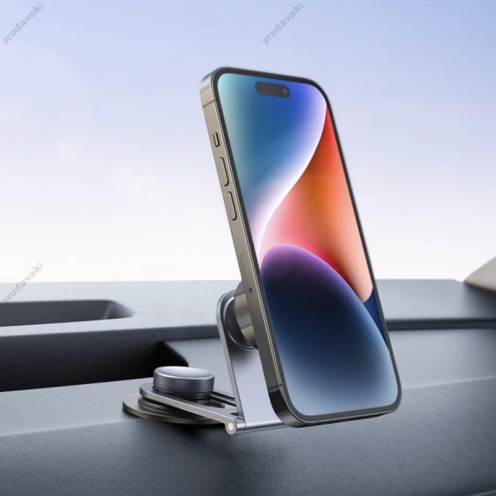 Автомобільний тримач XO C147 Metal Magnetic Car Holder Black