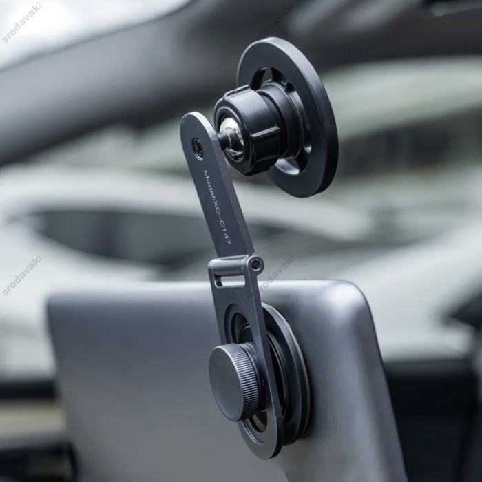 Автомобільний тримач XO C147 Metal Magnetic Car Holder Black