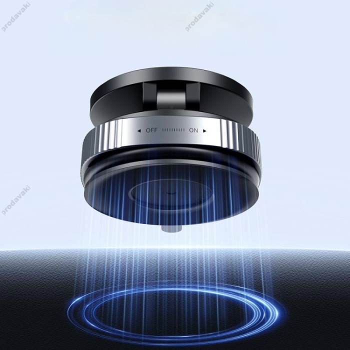 Автомобільний тримач ROCK QS6 Vacuum Suction Cup Magnetic Phone Holder Black