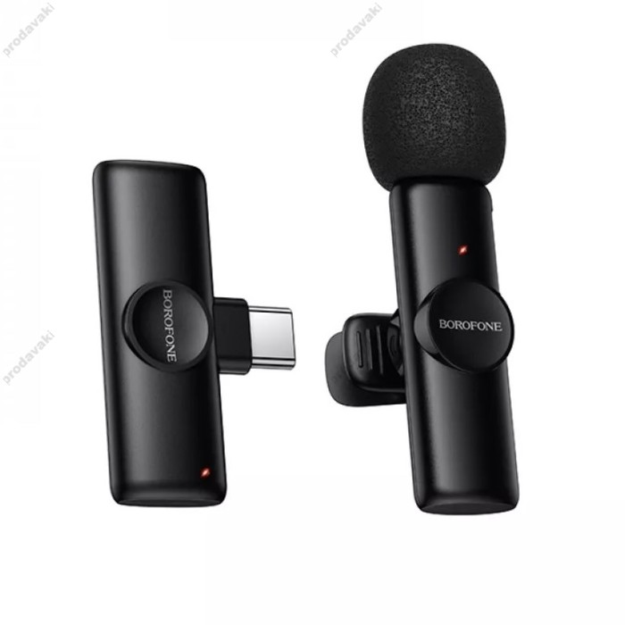 Бездротовий мікрофон BOROFONE BFK16 Winner Type-C Black