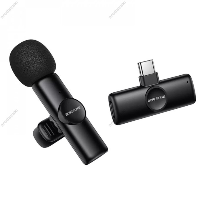 Бездротовий мікрофон BOROFONE BFK16 Winner Type-C Black