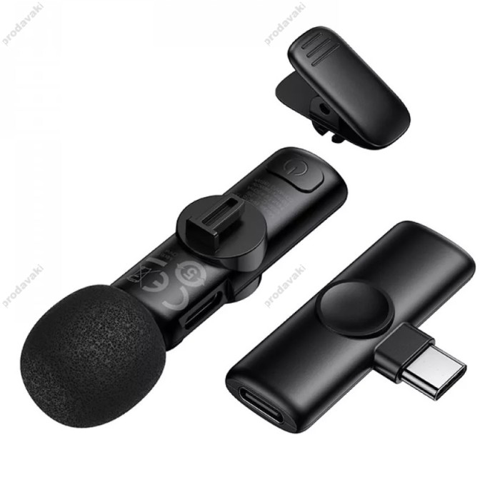 Бездротовий мікрофон BOROFONE BFK16 Winner Type-C Black