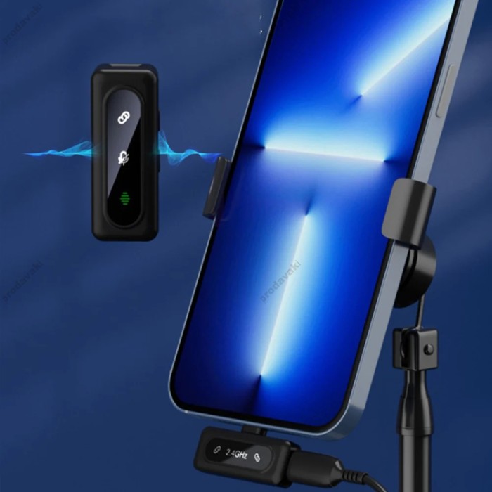 Бездротовий мікрофон Jmary MW-17 Wireless Digital Microphone Type-C 2 мікрофона Black