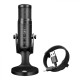 Мікрофон провідний настільний Jmary MC-PW9 Microphone Voice Recording Tool RGB Black