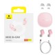 Бездротові Bluetooth навушники Baseus WM01 Encok True Wireless Earphones BT 5.3 Pink NGTW370004
