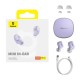 Бездротові Bluetooth навушники Baseus WM01 Encok True Wireless Earphones BT 5.3 Purple NGTW370005