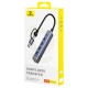 USB-Хаб Baseus UltraJoy 4-Port 6в1 Type-C to 4xUSB3.0+PD Grey B0005280B811-13
