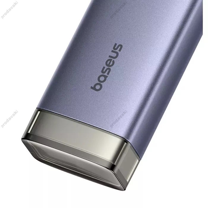 USB-Хаб Baseus UltraJoy 4-Port 6в1 Type-C to 4xUSB3.0+PD Grey B0005280B811-13