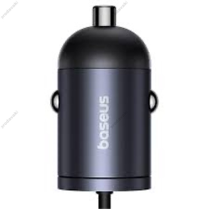 Автомобільний зарядний пристрій Baseus Tiny Star Mini Car Charger 30W Black C00035001121-00
