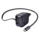 Мережевий зарядний пристрій Baseus EnerCore CJ11 Fast Charger with Retractable Cable 45W Black E0120G00