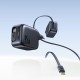Мережевий зарядний пристрій Baseus EnerCore CJ11 Fast Charger with Retractable Cable 45W Black E0120G00