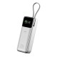 Повербанк портативний акумулятор Power bank WiWU PM201 Fast Charge 240W 27000 mAh Silver