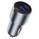 Автомобільний зарядний пристрій WiWU Wi-CC032 60W Nano Pro A+2C Fast Car Charger Grey