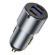 Автомобільний зарядний пристрій WiWU Wi-CC032 60W Nano Pro A+2C Fast Car Charger Grey