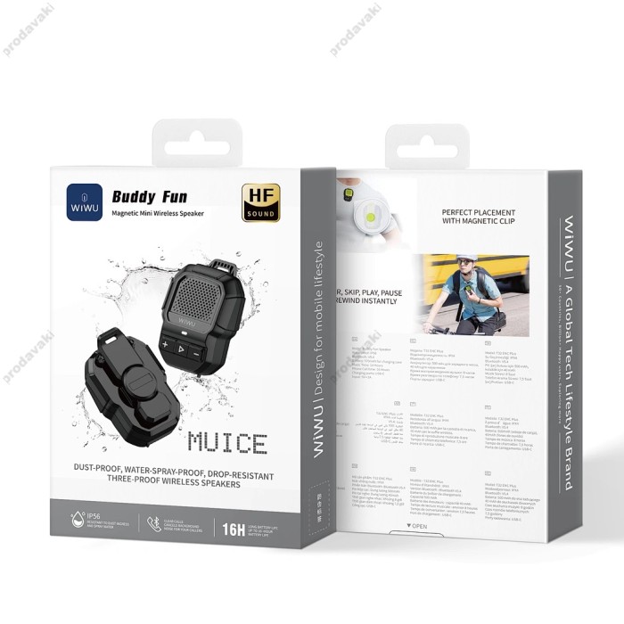 Портативна колонка Bluetooth WiWU SPK-001 Buddy Fun Speaker Black