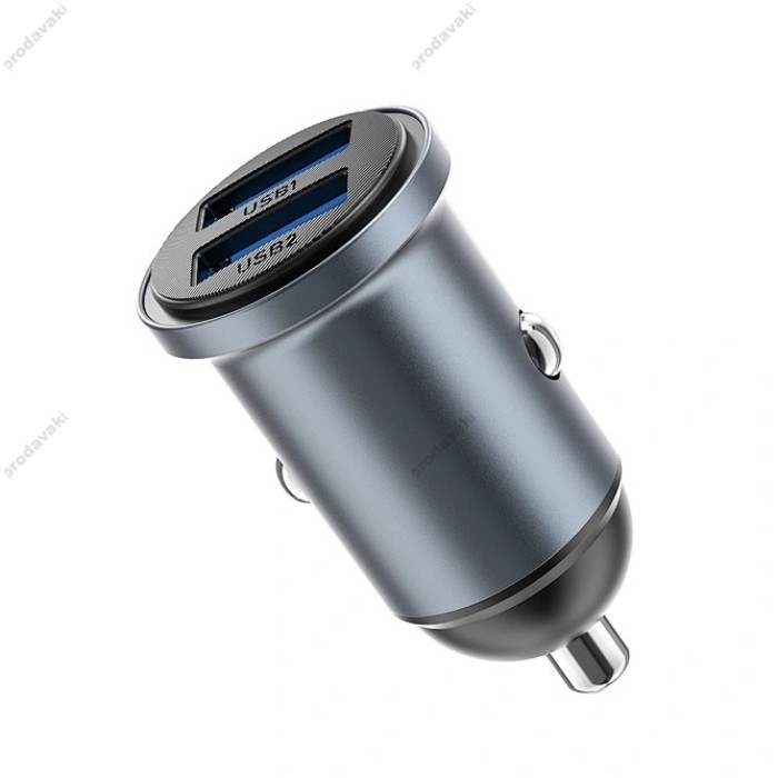 Автомобільний зарядний пристрій WiWU Wi-CC031 12W Nano Lite 2A Fast Car Charger Grey