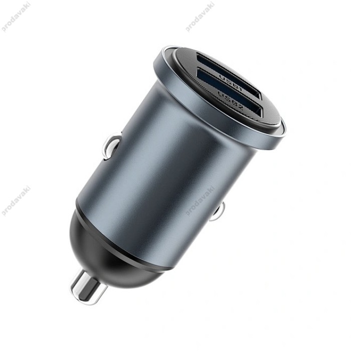 Автомобільний зарядний пристрій WiWU Wi-CC031 12W Nano Lite 2A Fast Car Charger Grey