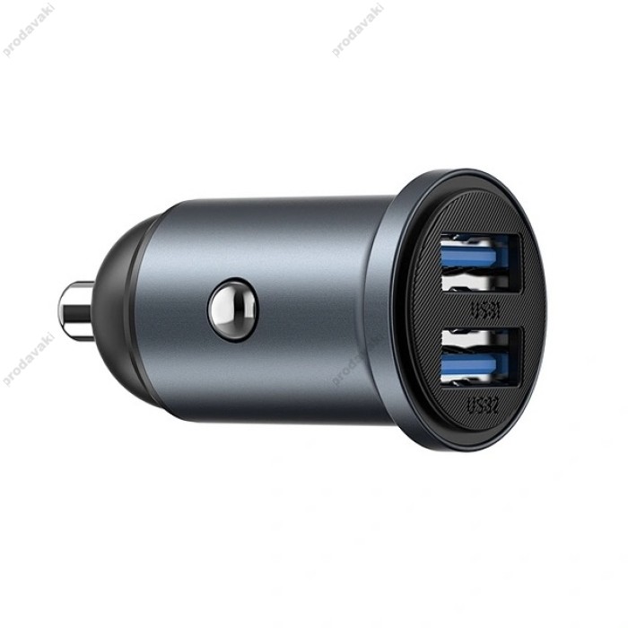 Автомобільний зарядний пристрій WiWU Wi-CC031 12W Nano Lite 2A Fast Car Charger Grey