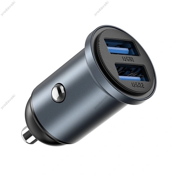 Автомобільний зарядний пристрій WiWU Wi-CC031 12W Nano Lite 2A Fast Car Charger Grey