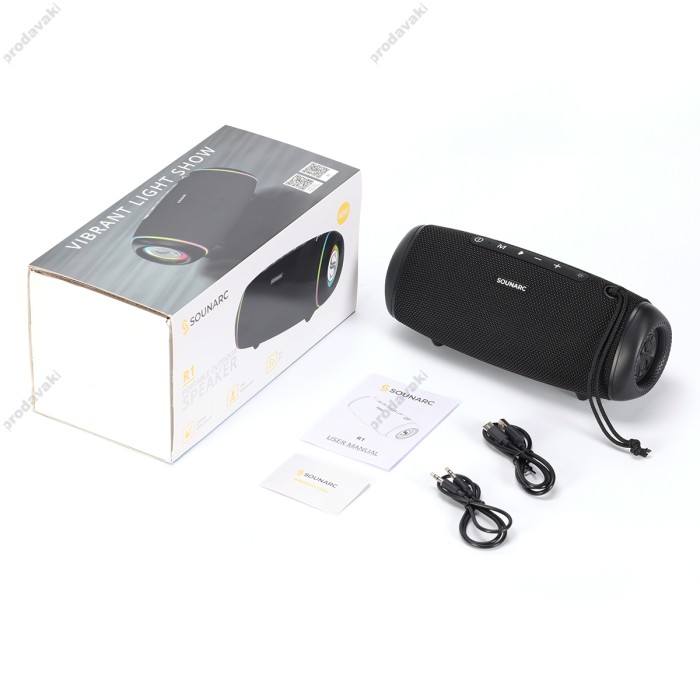 Портативна колонка Bluetooth Sounarc R1 IPX6 BT5.3 40W Black