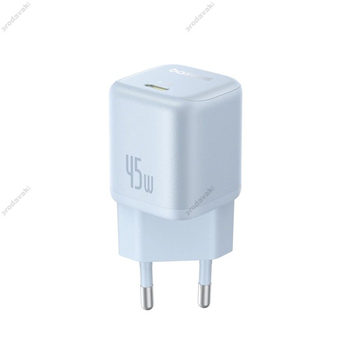 Мережевий зарядний пристрій Baseus PicoGo GaN Fast Charger 1C 45W Blue P10176800313-00