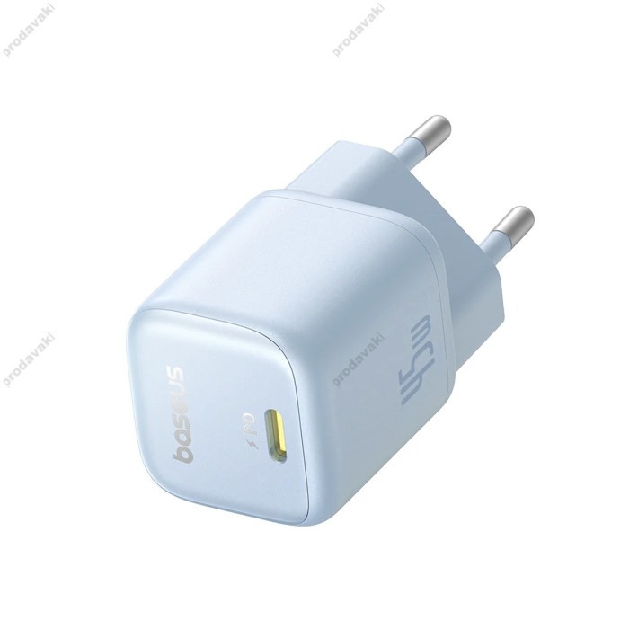 Мережевий зарядний пристрій Baseus PicoGo GaN Fast Charger 1C 45W Blue P10176800313-00