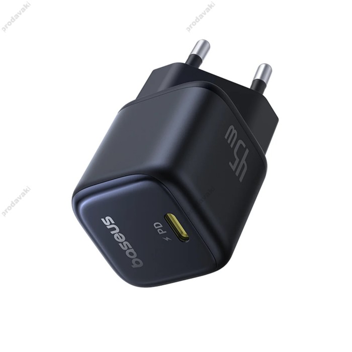 Мережевий зарядний пристрій Baseus PicoGo GaN Fast Charger 1C 45W Black P10176800123-00