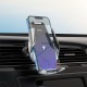 Автомобільний тримач із бездротовою зарядкою Hoco S14 Surpass with wireless charging 15W Silver